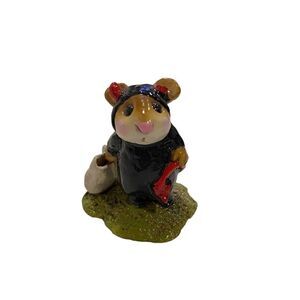 Wee Forest Folk LITTLE DEVIL M-061 - Black W/ Glitter Horns & Tail DAMAGED****